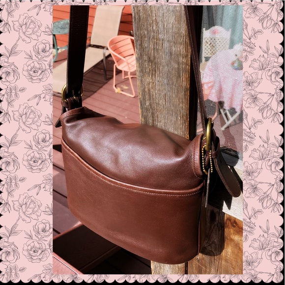 VINTAGE COACH FLETCHER MAHOGANY SADDLE BAG 4150 - Picture 15 of 15